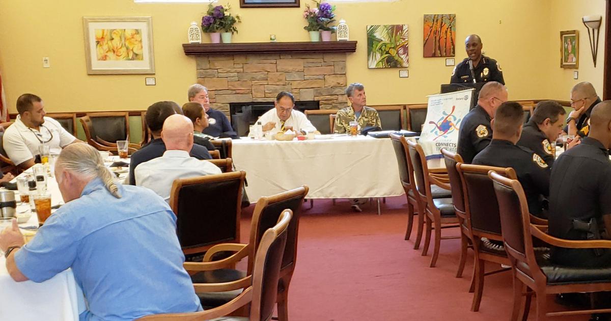 Homestead Police Dept. Chief Al Rolle and his command staff were the ...