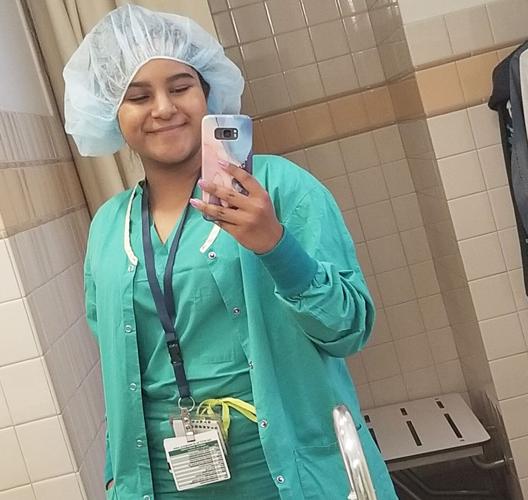 Saiyara Raaida is already accustomed to wearing hospital scrubs as she begins her journey toward a medical career.