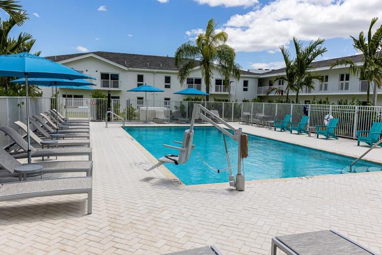 All residents have access to the pool and other amenities.