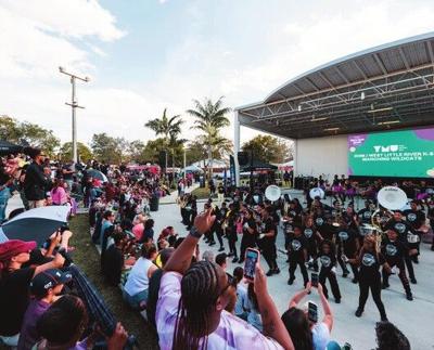 Crowd at the Miami Gardens Youth Music Festival