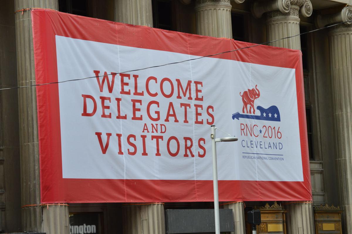 RNC Convention in Cleveland - Welcome Sign