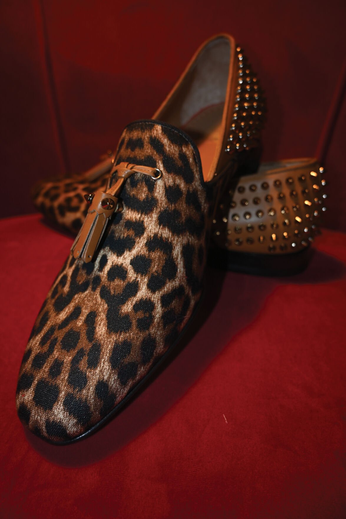 Christian louboutin mens leopard clearance print shoes