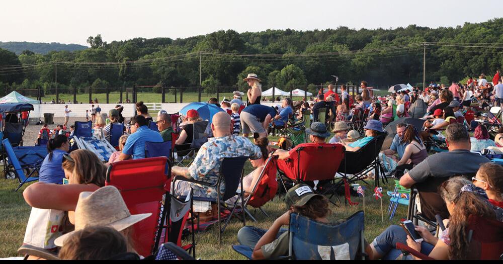 The crowd at The Park at Harlinsdale Farm for the annual Fourth of July