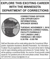 A501268 Minnesota department of corrections 2x4