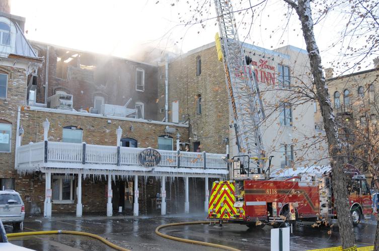 Fire ravages Northfield's iconic Archer House, considered a total loss