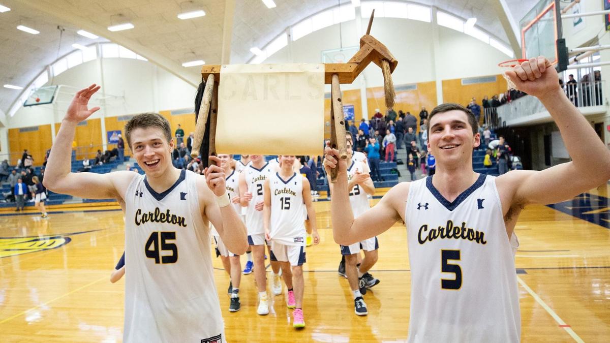 Carleton Men S Basketball Tops St Olaf Reclaims Goat Trophy