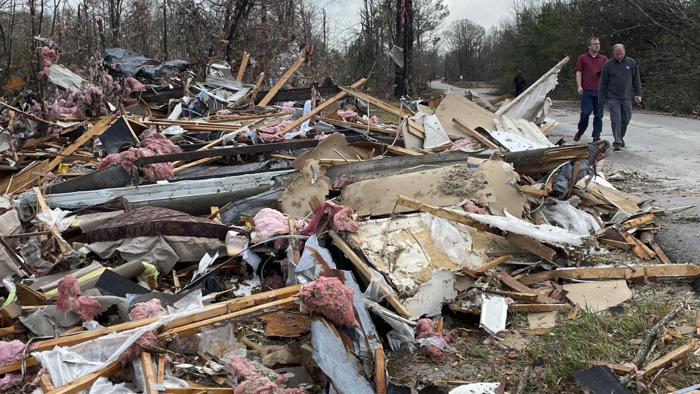 Fueled by record highs, tornadoes wreck homes around South
