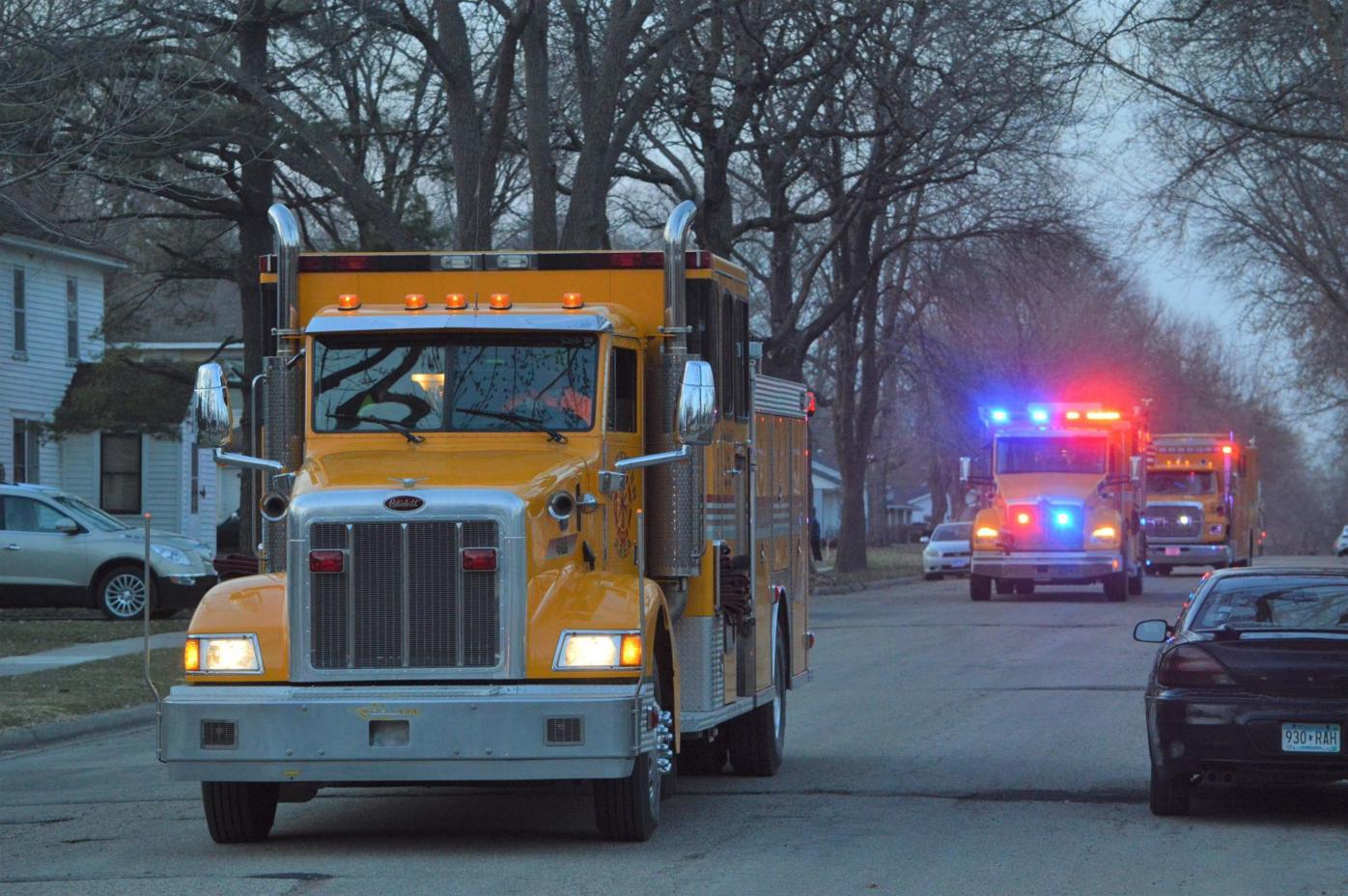 GALLERY Le Center Fire rallies community with evening parade News