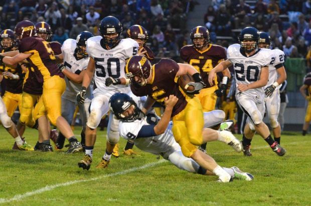 Lightning 'Volt' wins it for St. Peter football over Blue Earth Area 21 ...