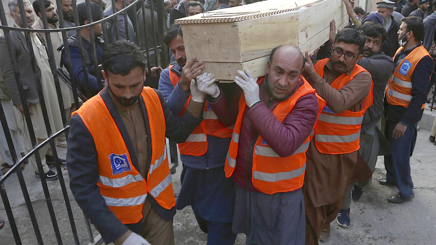 Pakistan mosque suicide bomber kills 59, wounds over 150