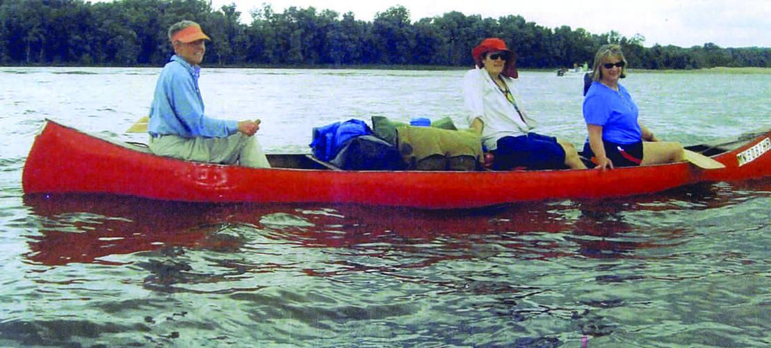 TODD HALE The river gals are back at it again, traveling by canoe to
