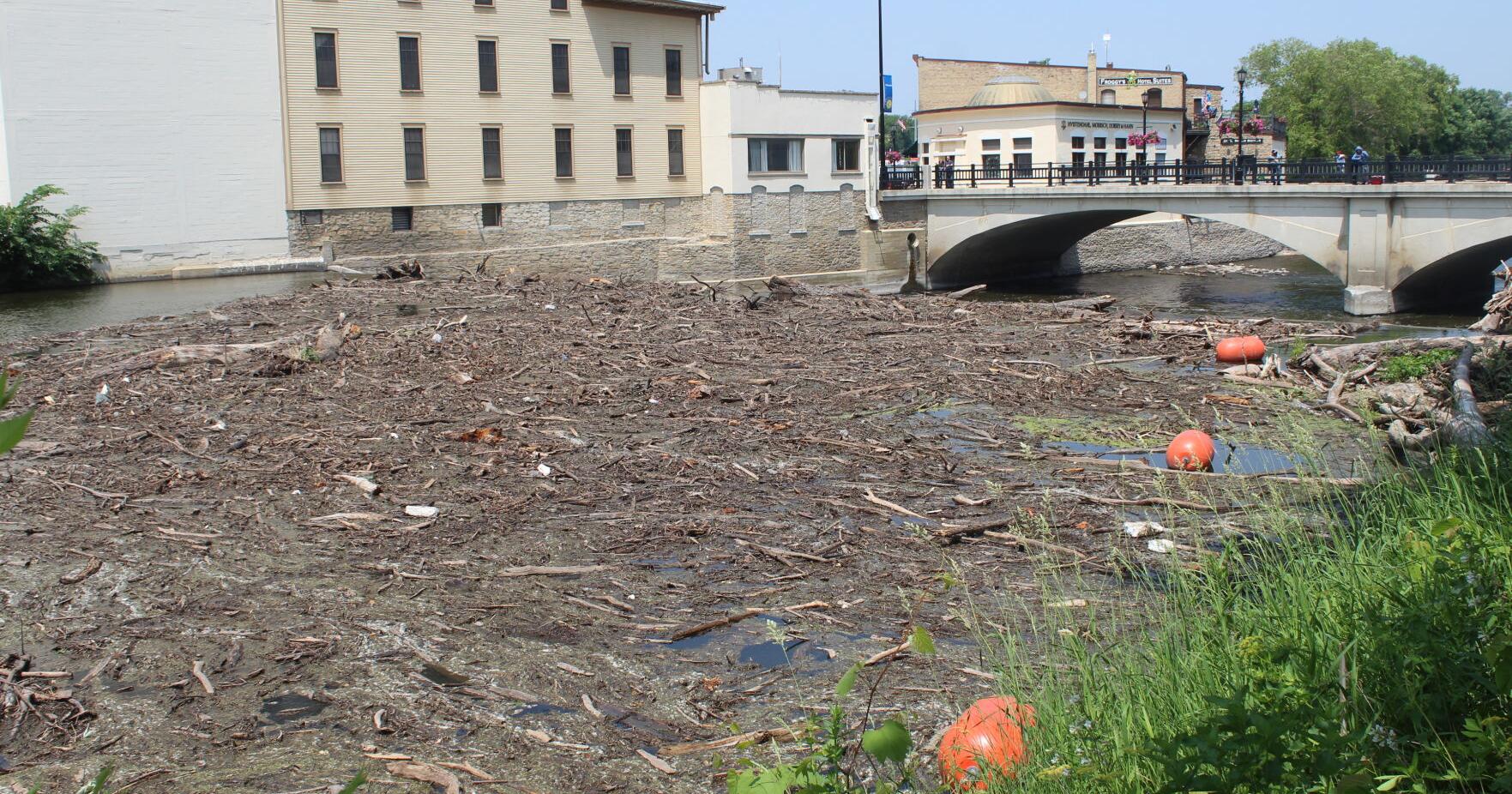 Cannon River log jam stuck under downtown Northfield bridges - Vimarsana News