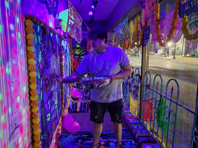 Artist brightens up St. Peter with Day of the Dead installation News