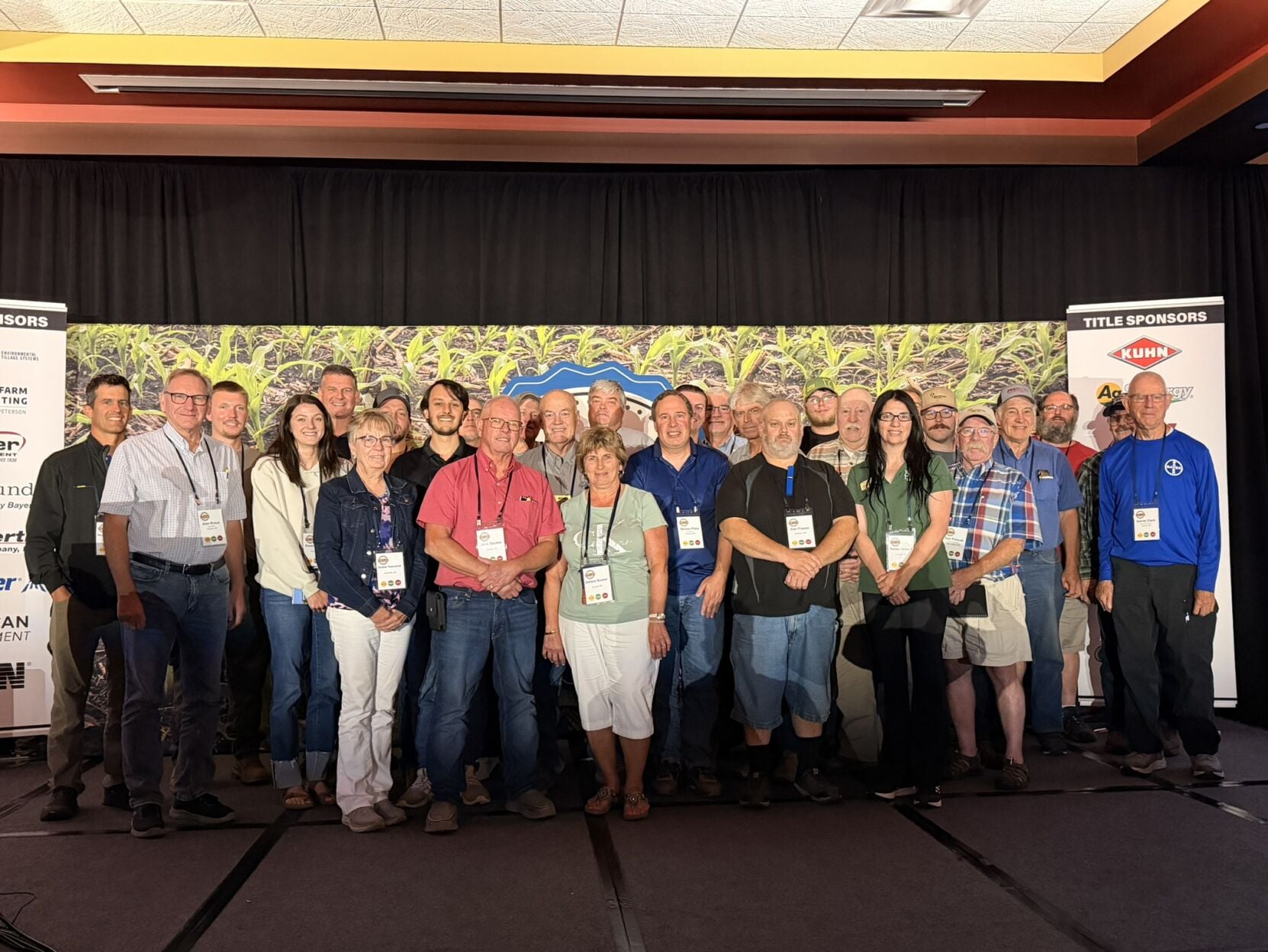 Southeast Minnesota farmers and agricultural professionals gather for a group photo during the 2026 National Strip-Till Conference in Springfield, Illinois.