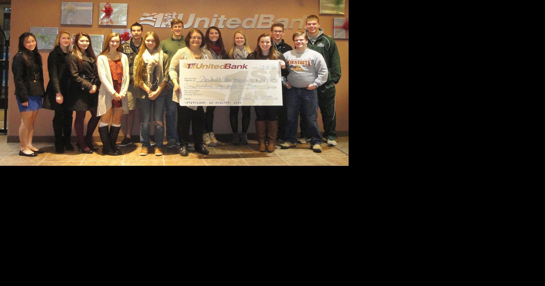 1st United Bank Junior Board part of Santa Picture Day Faribault