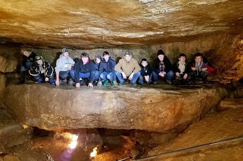 Area Boy Scouts camp at Eagle Cave Community