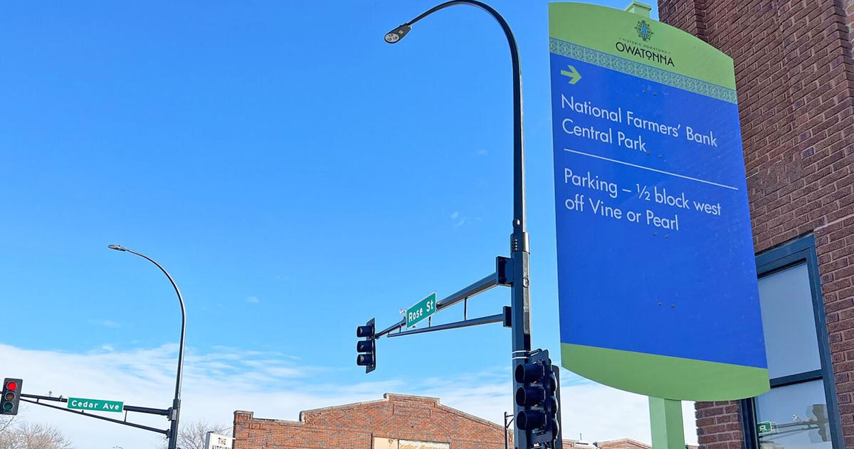 Running Sign Mn New wayfinding signs installed in downtown district | News ...
