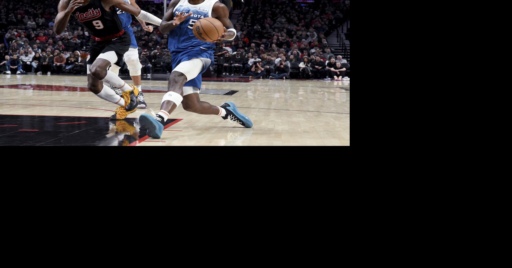 Timberwolves jump out to a 30-point lead over Blazers and finish with a ...