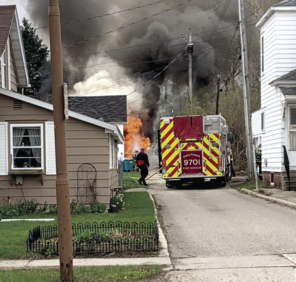 Fire destroys garage near downtown Owatonna News