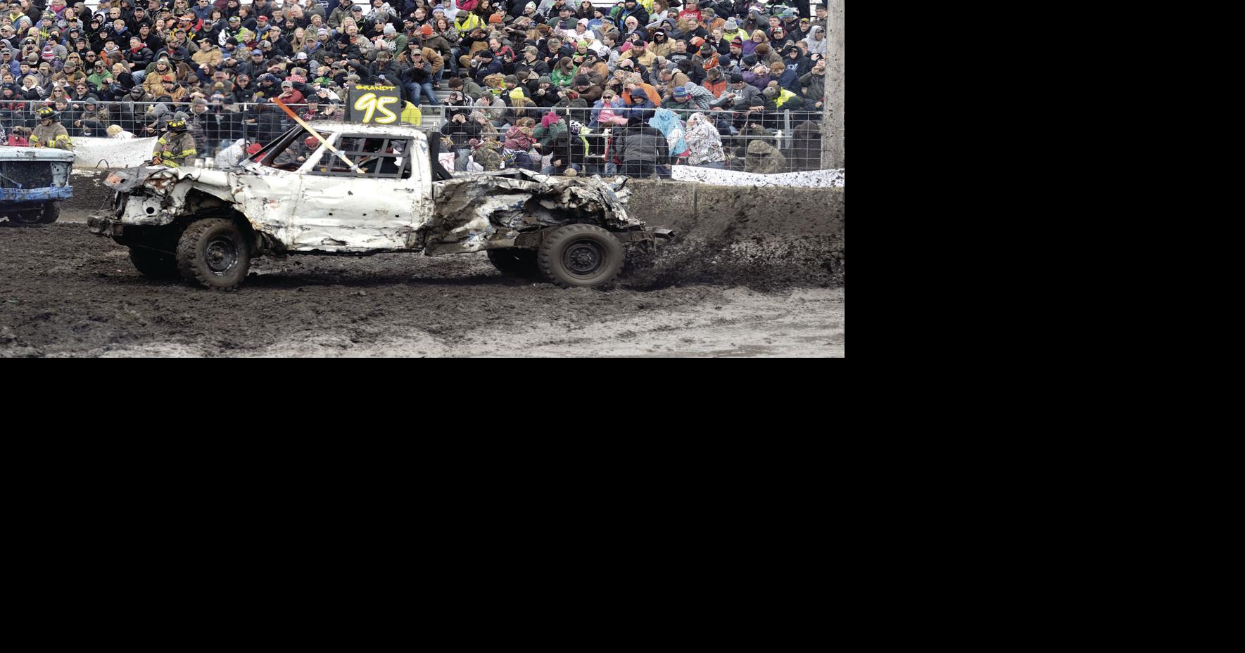 Winter Slam Demo Derby attracts a crowd to Nicollet County Fairgrounds