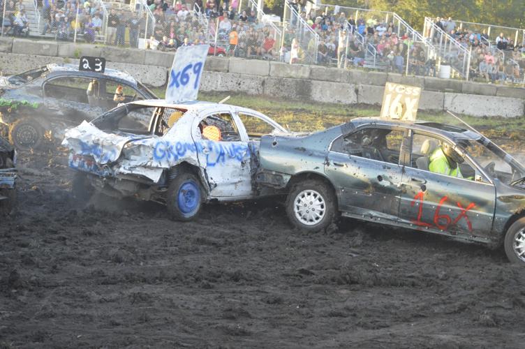 Cars collide at Le Sueur County Fair Demolition Derby News