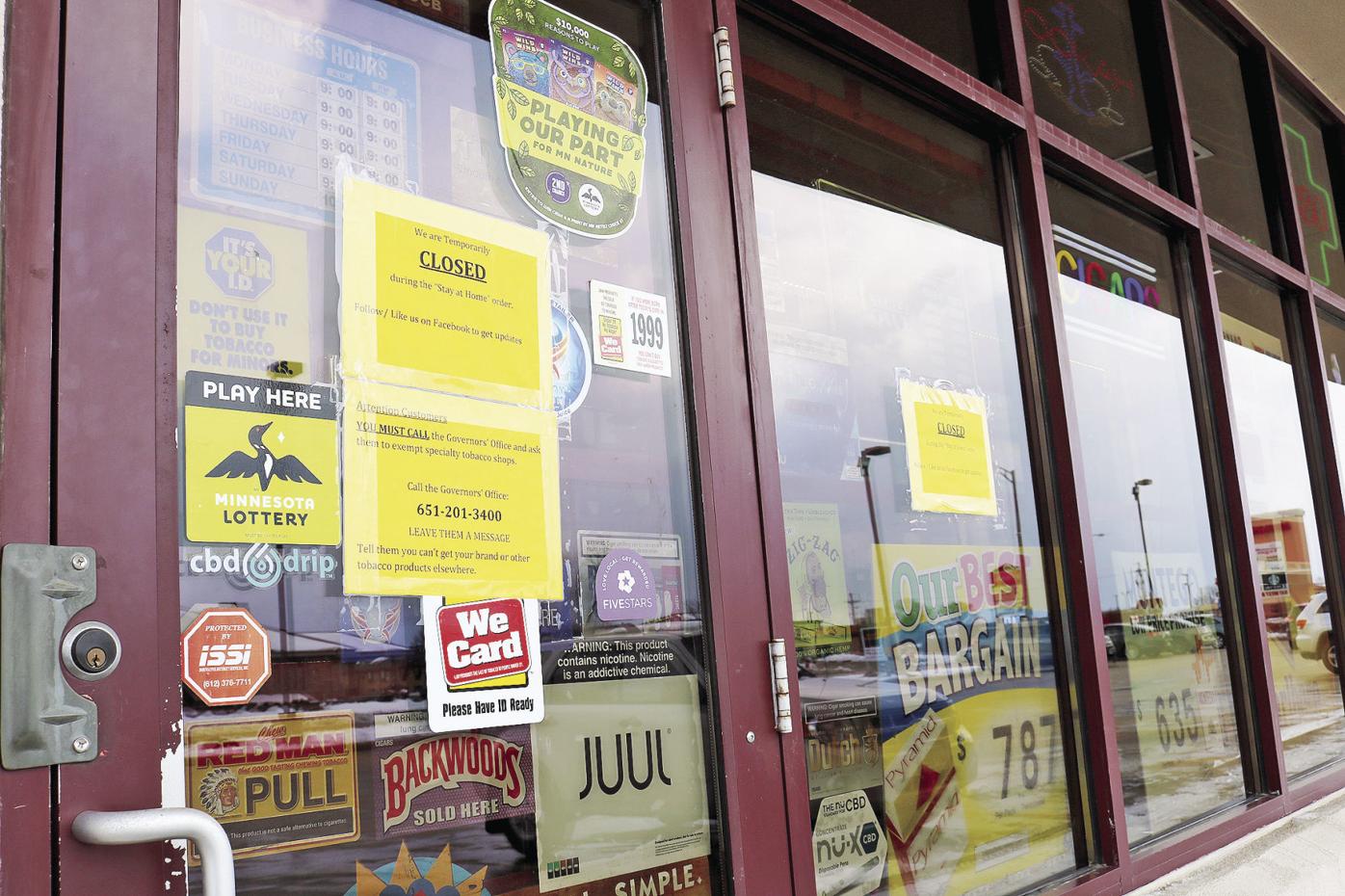 Local Tobacco Shop Owner Fighting To Open Store During Pandemic News Southernminn Com