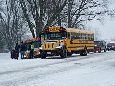 Winter storm causes crash in Lonsdale involving a school bus | News ...