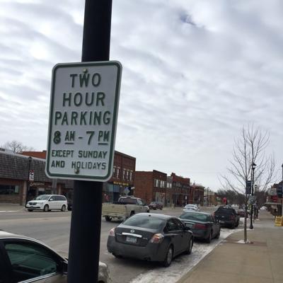 Two hour parking sign