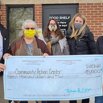 Northfield Rotary donates $50,000 for pandemic relief