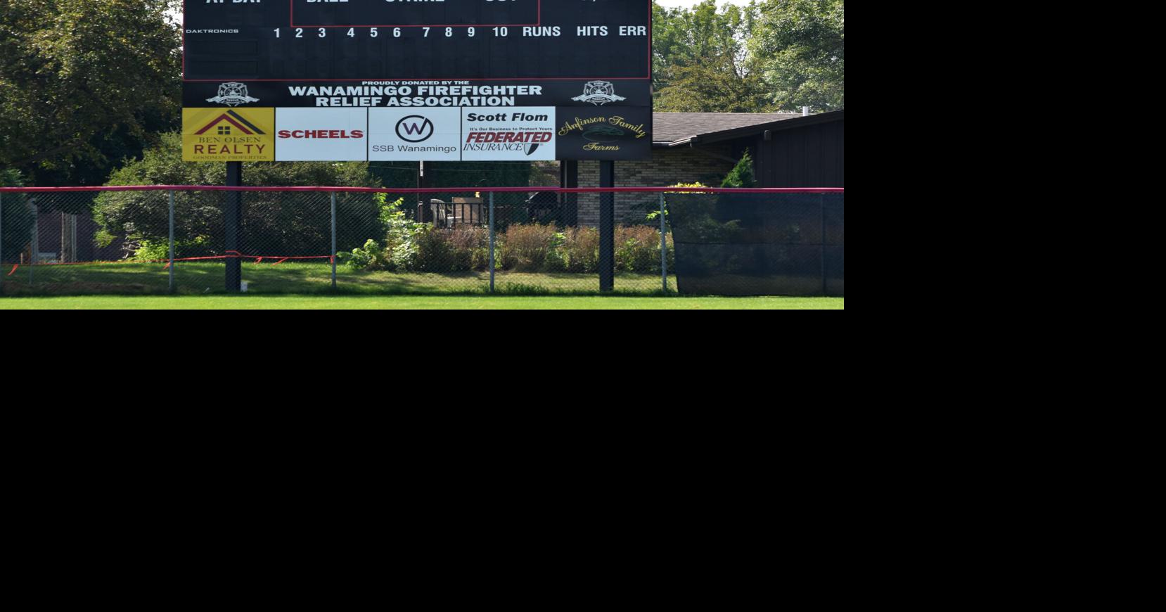New baseball scoreboard goes up in Wanamingo Sports