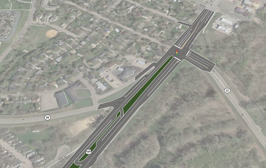 Mndot Chooses Dual Left Turn Lanes And Rcut For 169 22 And 169 99 Intersections News Southernminn Com