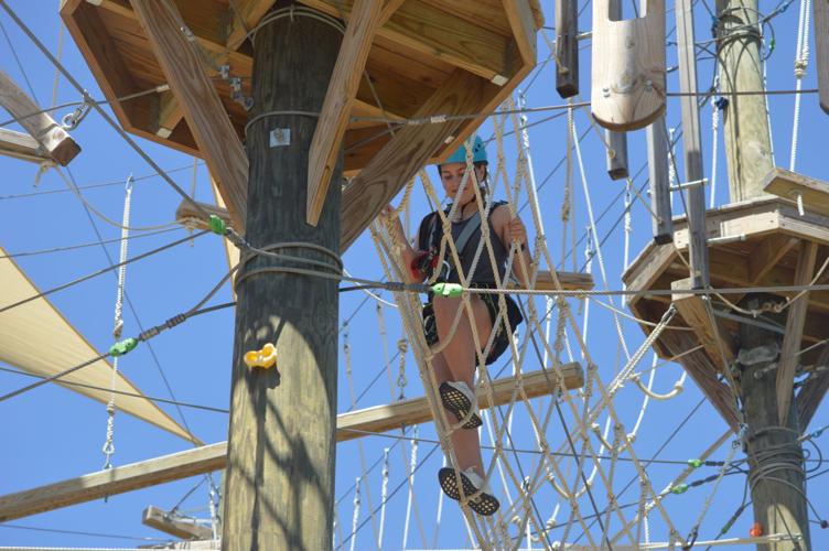 SUMMER RECREATION: Kerfoot Canopy offers ziplines above the treetops ...