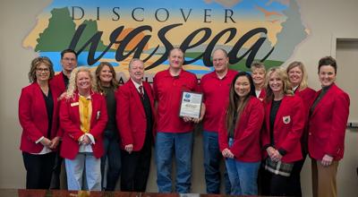 Waseca Sign Waseca Chamber ambassadors welcome Waseca County Farm Bureau ...