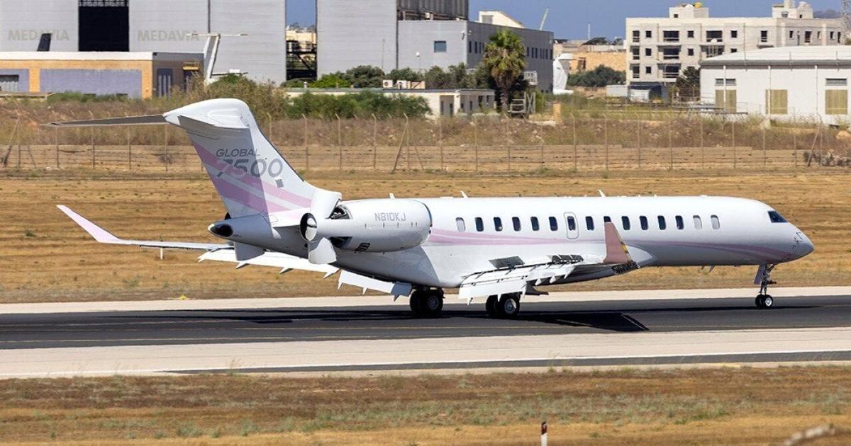 The 'Kylie Air' aesthetic: Inside the pink-accented cabin of the Global 7500