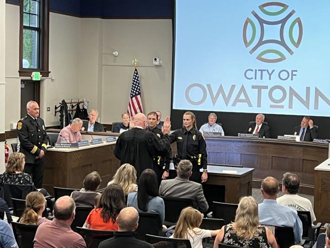 New officers sworn in, promotion celebrated | News | southernminn.com
