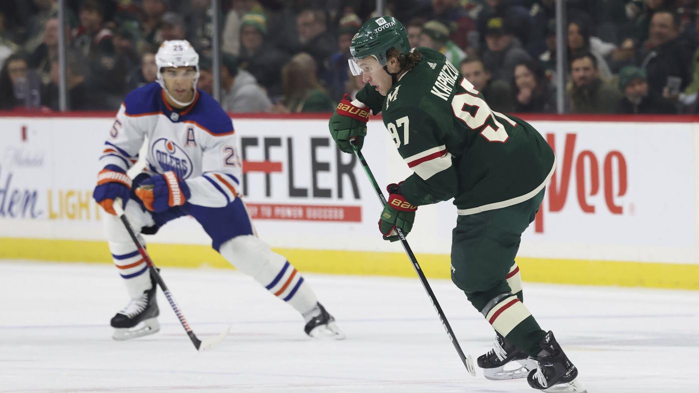 Kaprizov's 3-point game leads Wild to 5-3 win over Oilers