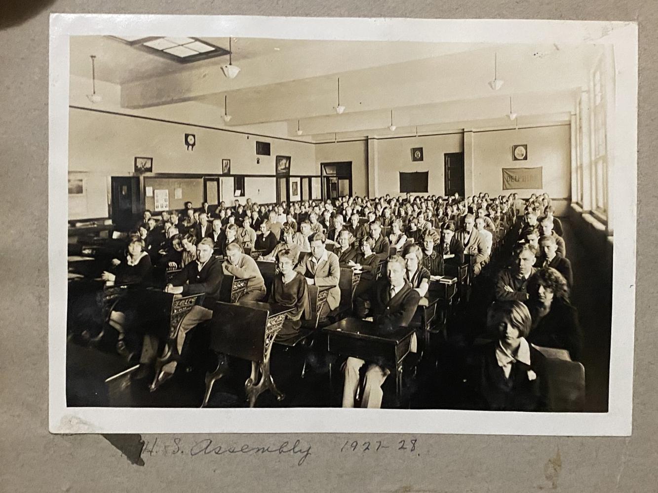 Kenyon High School Assembly in 192728 Community