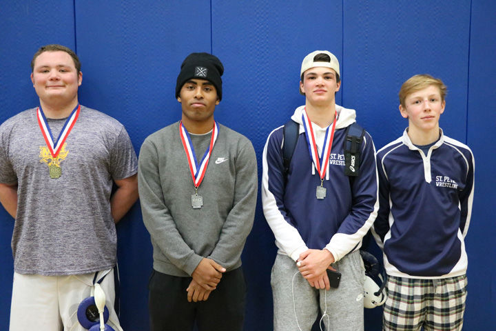 St. Peter Wrestling Trio Earns All-conference 