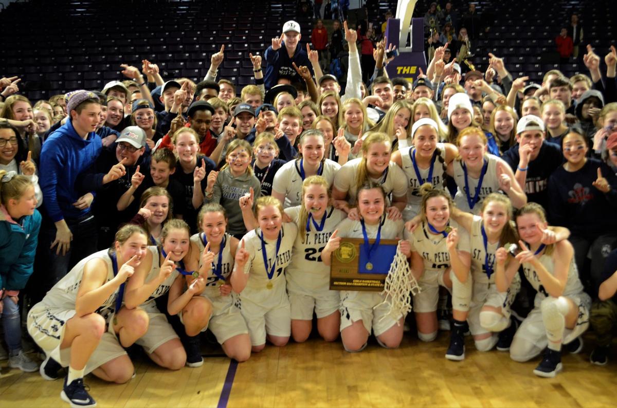 St. Peter girls basketball punches ticket to state with 6154 win over