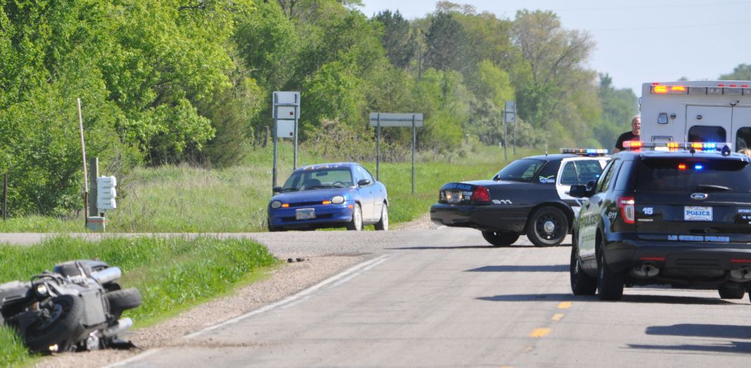 St. Peter motorcyclist injured in crash near Le Sueur airport News