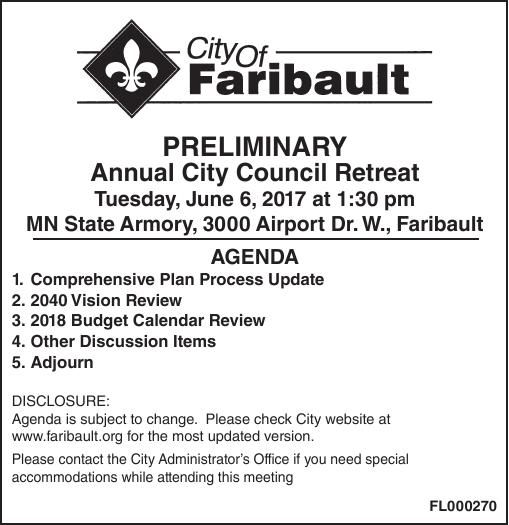 FL000270 City of Faribault Faribault Daily News