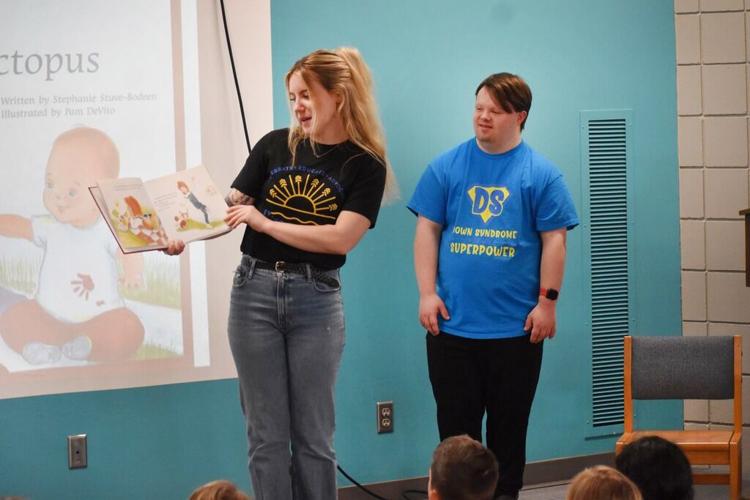 SPHS alum visits North Elementary in commemoration of World Down