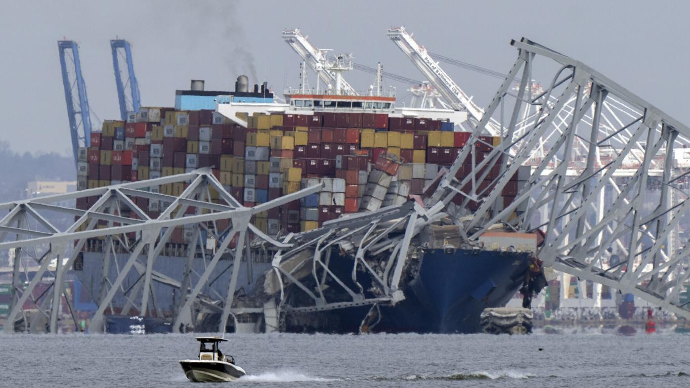 Baltimore bridge collapses after cargo ship rams into support column; 6 presumed dead