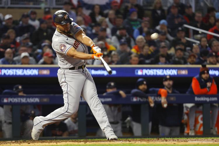 Alex Bregman 2022 Game-Used Jersey. ALDS and ALCS.