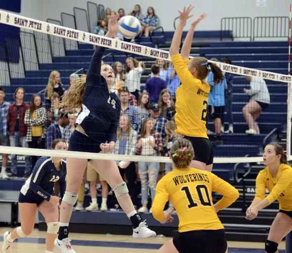 St. Peter volleyball powers past Sibley East 30 Sports