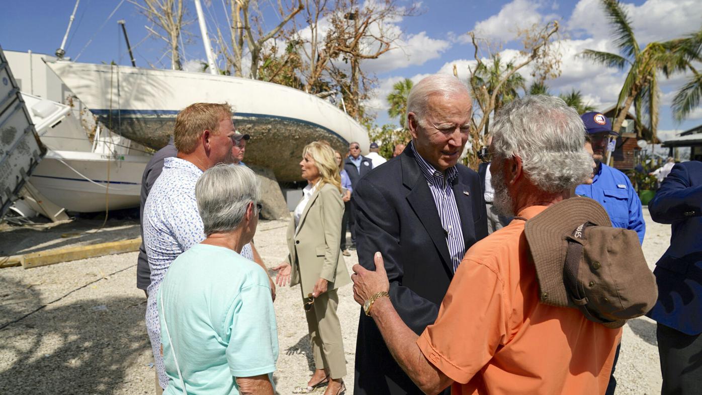 Biden to storm-ravaged Florida: 'We're not going to leave'