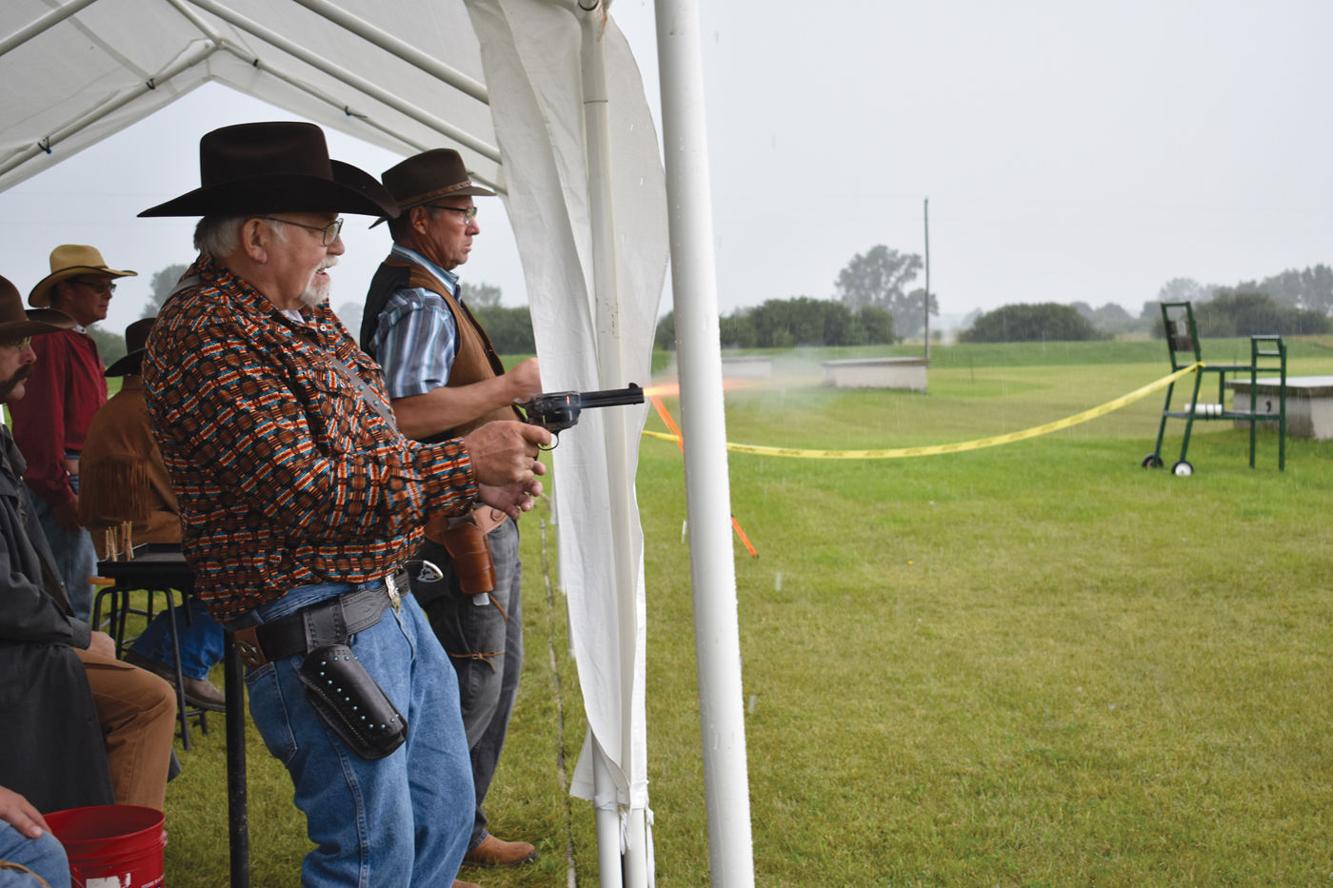 Fastest gun in Steele County Cowboy Fast Draw Association holds meet