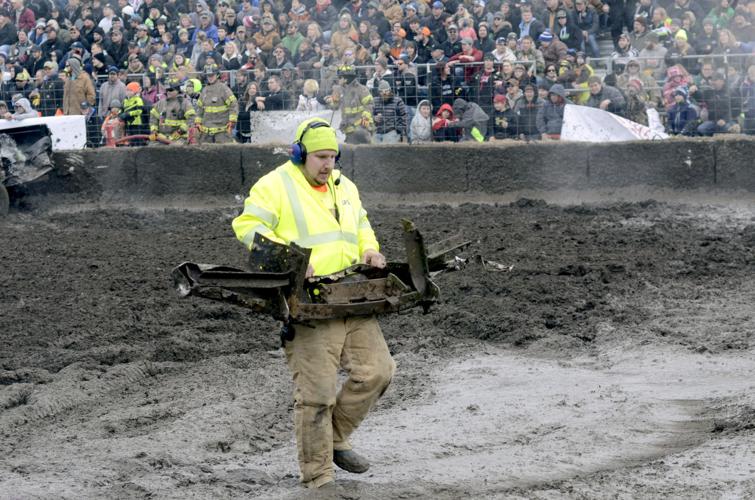 Winter Slam Demo Derby attracts a crowd to Nicollet County Fairgrounds