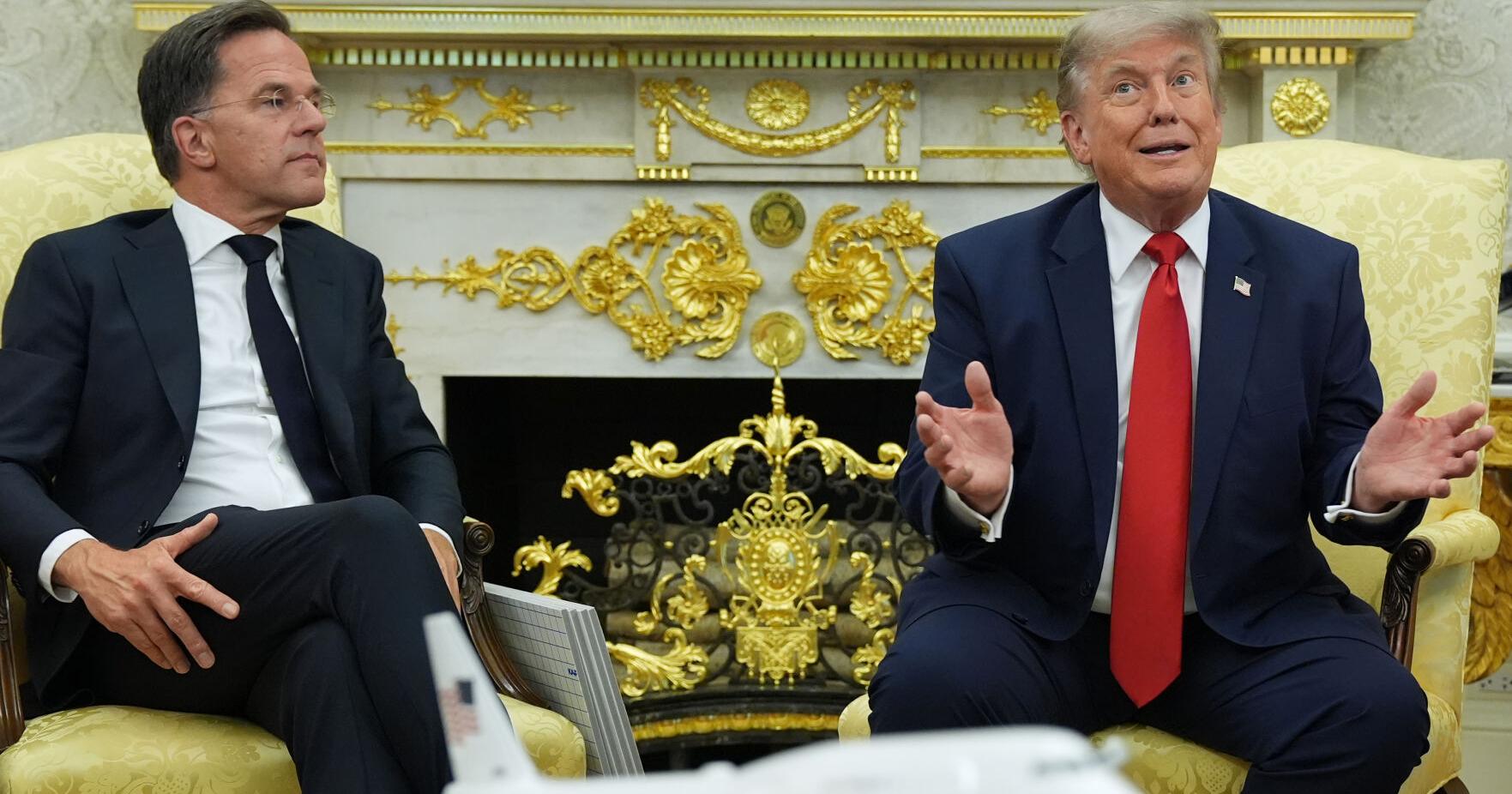 NATO Trump whisperer meets president in effort to appease him before next month summit