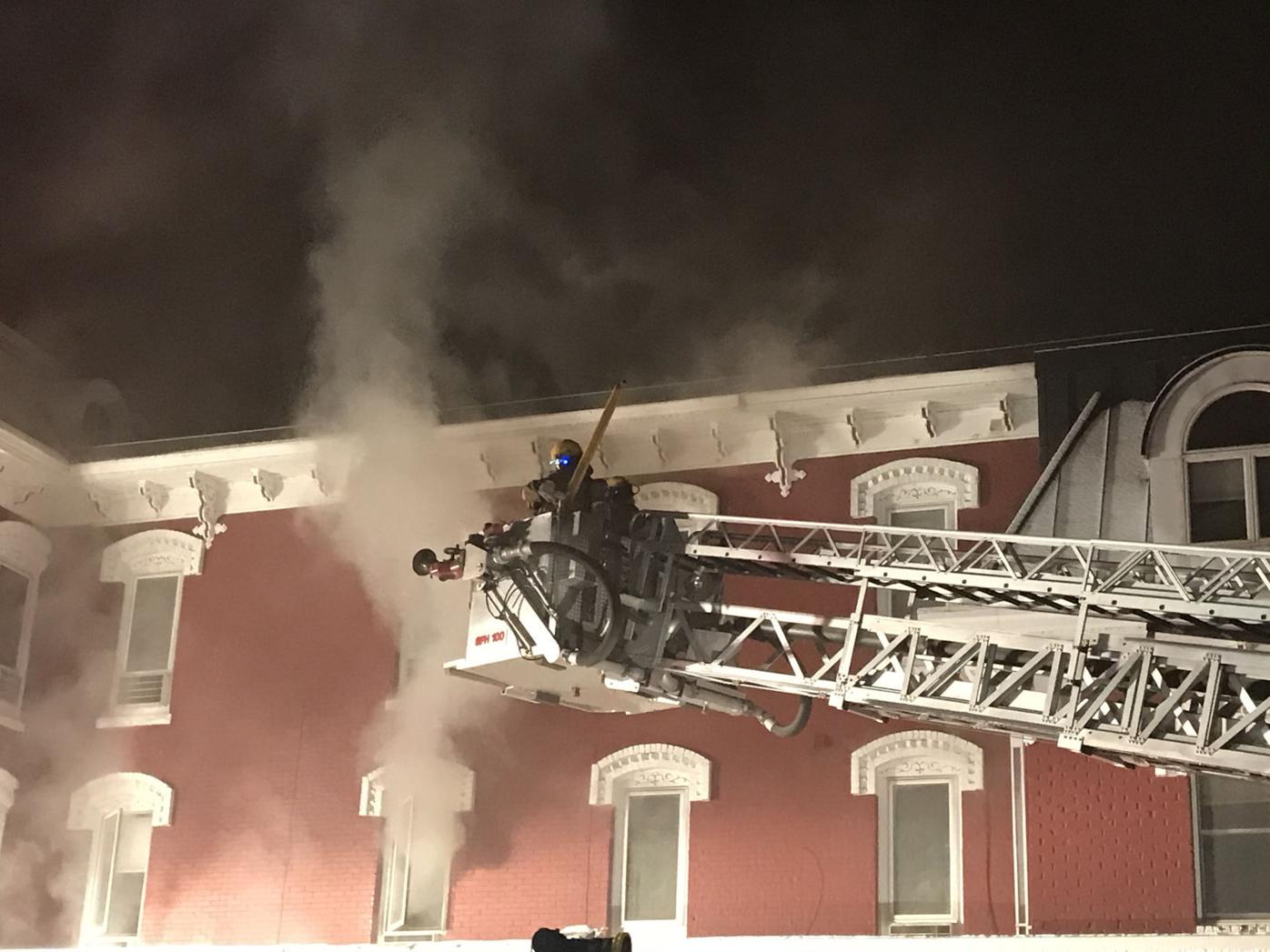 Fire ravages Northfield's iconic Archer House, considered a total loss